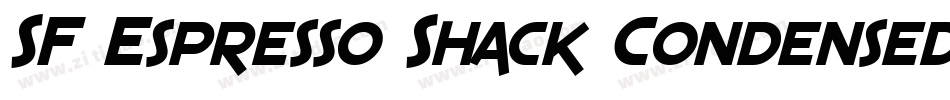 SF Espresso Shack Condensed Italic字体转换